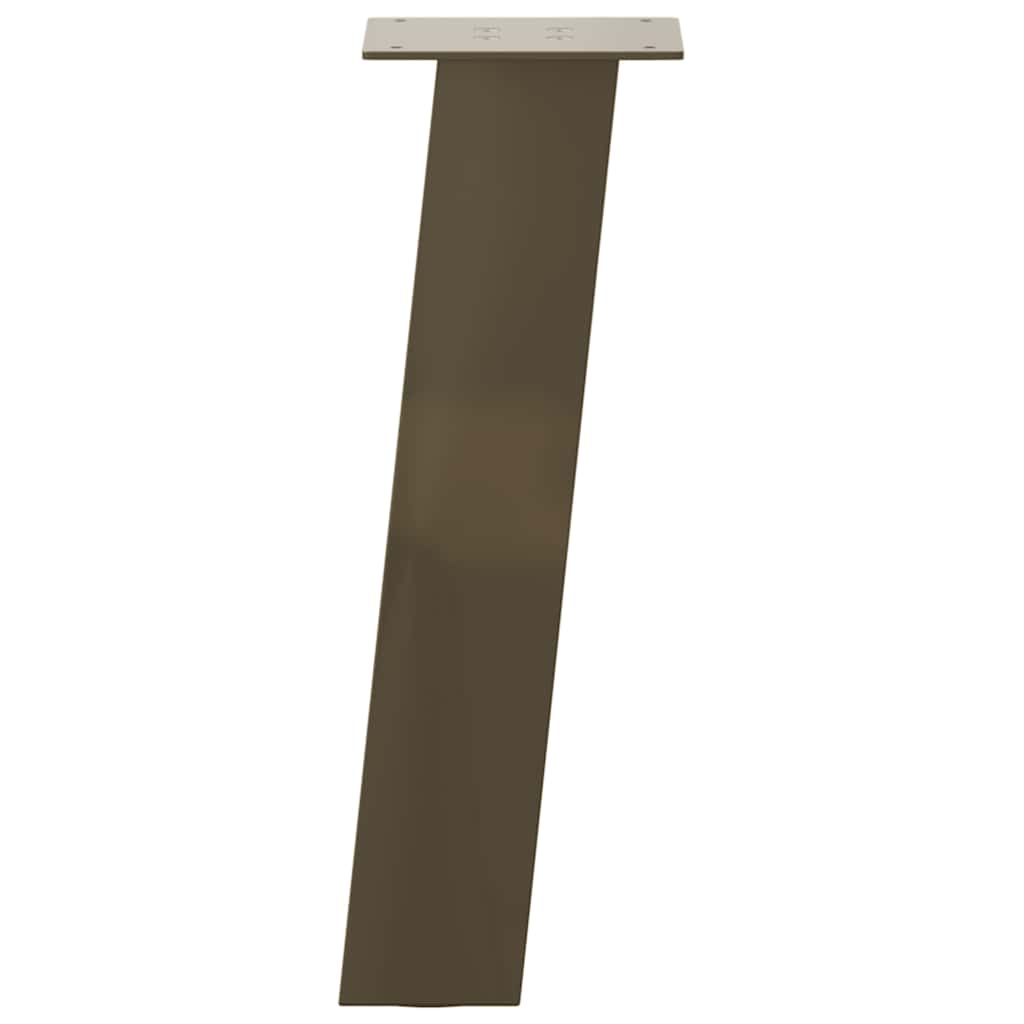 Pés para mesa de centro 4 peças aço natural 30 cm aço