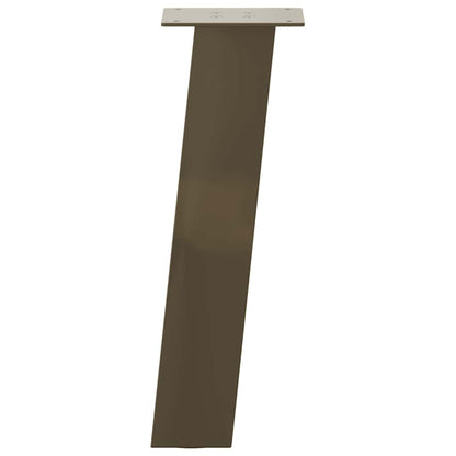 Pés para mesa de centro 4 peças aço natural 30 cm aço