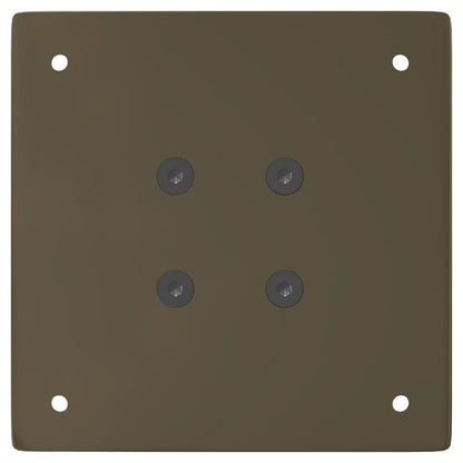 Pés para mesa de centro 4 peças aço natural 30 cm aço