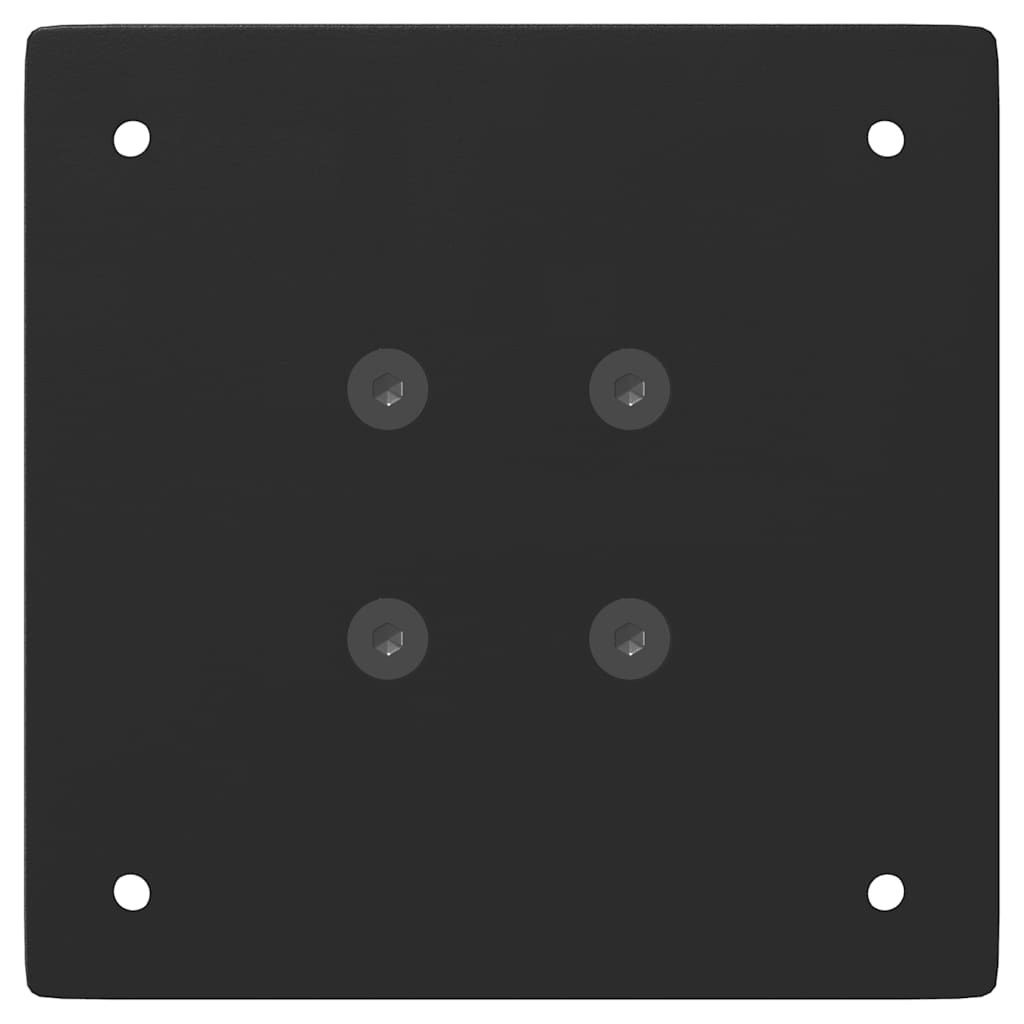 Pés para mesa de centro 4 peças, preto, 42 cm, aço