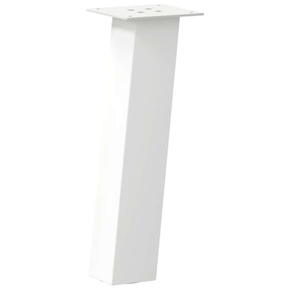 Pés para mesa de centro 4 peças, branco, 42 cm, aço