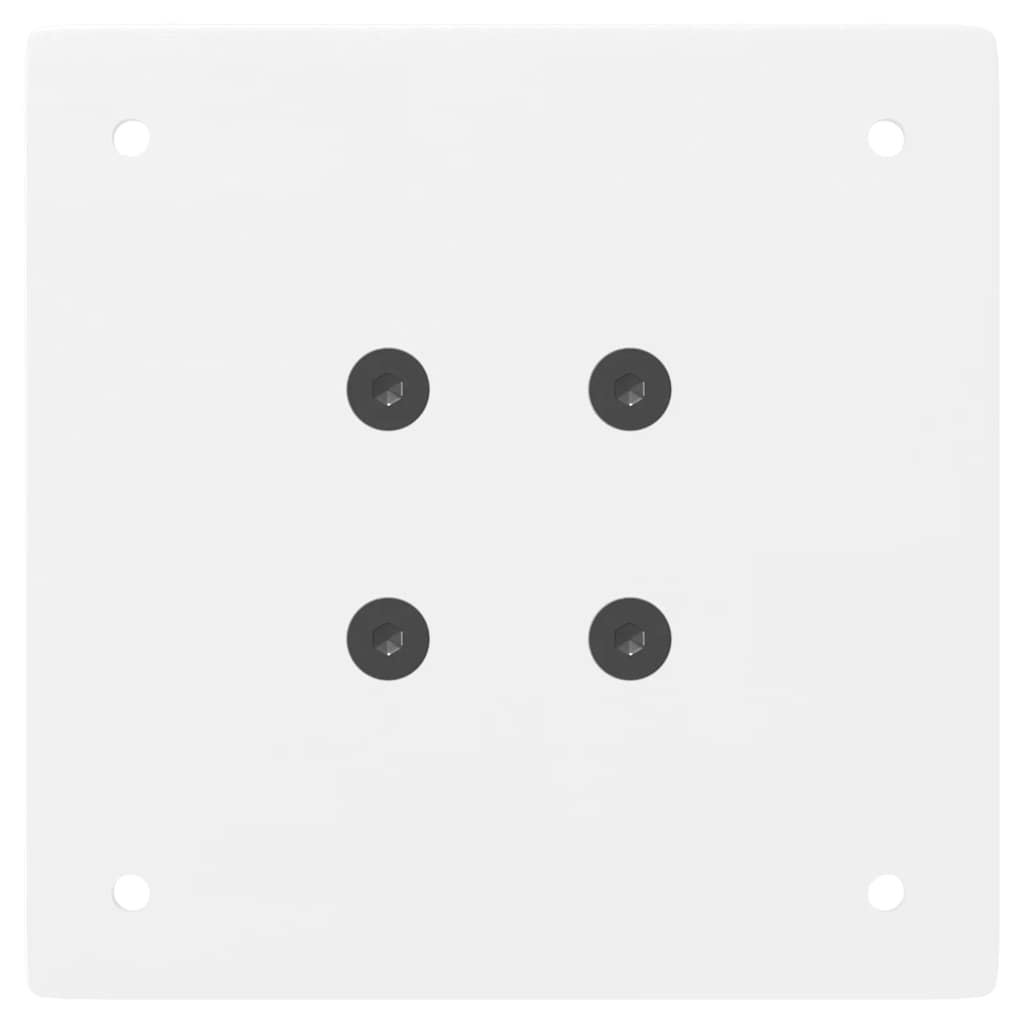 Pés para mesa de centro 4 peças, branco, 42 cm, aço