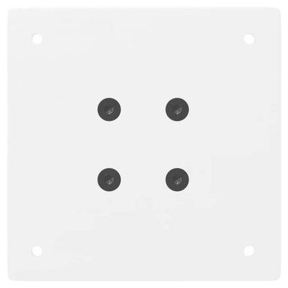 Pés para mesa de centro 4 peças, branco, 42 cm, aço