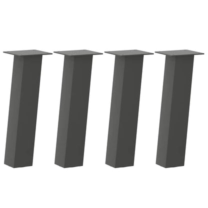Pés para mesa de centro 4 peças antracite 42 cm aço