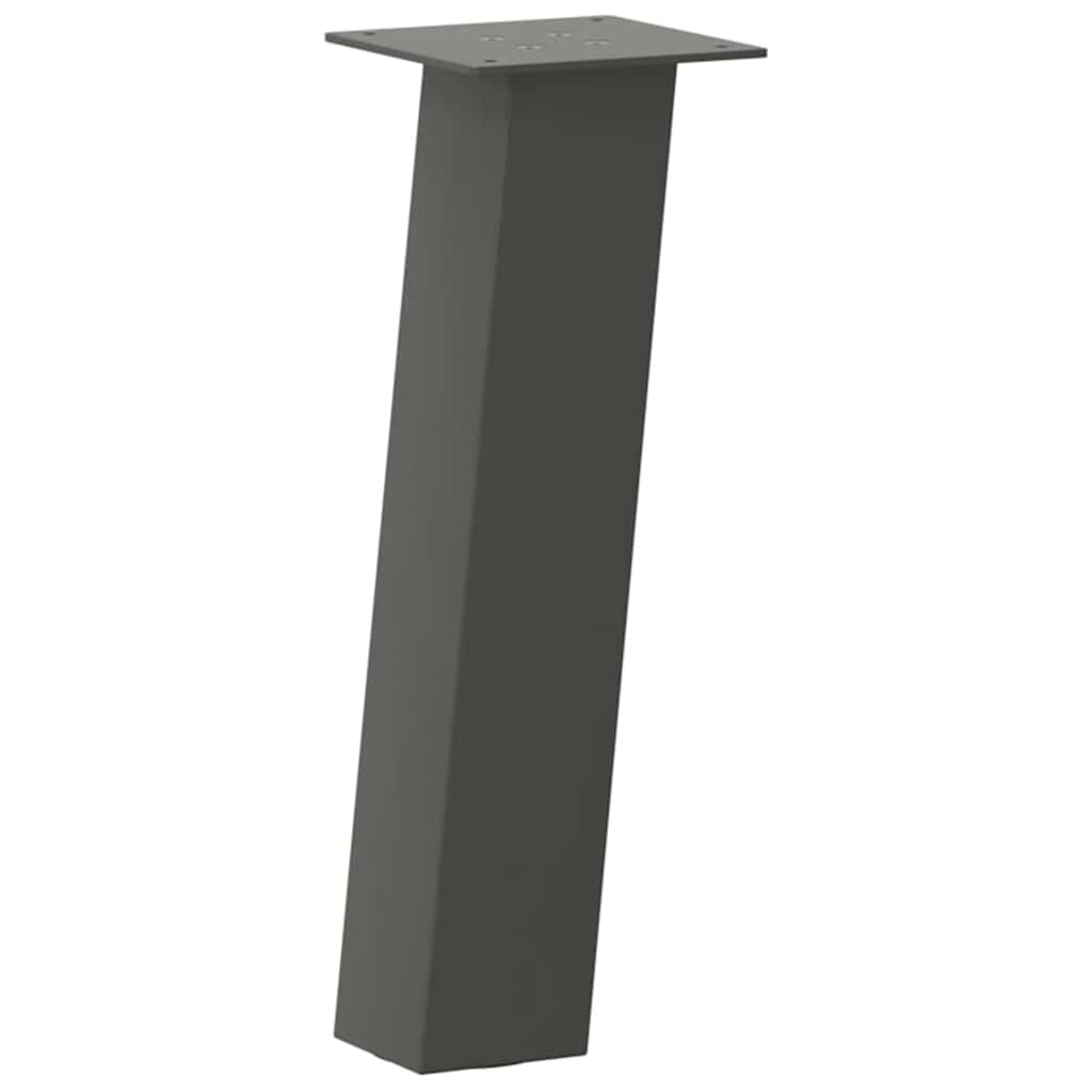 Pés para mesa de centro 4 peças antracite 42 cm aço
