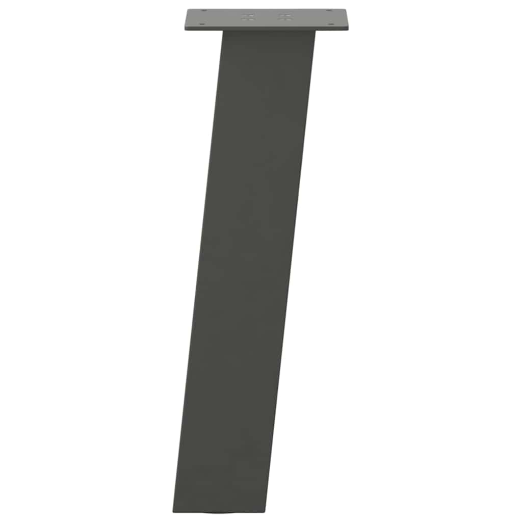 Pés para mesa de centro 4 peças antracite 42 cm aço
