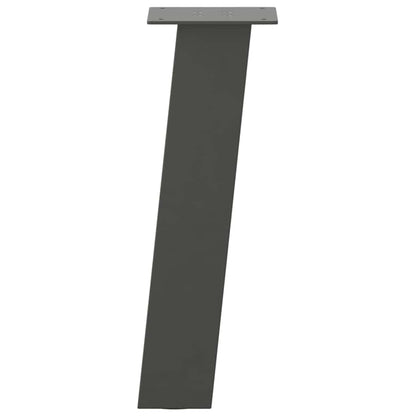 Pés para mesa de centro 4 peças antracite 42 cm aço