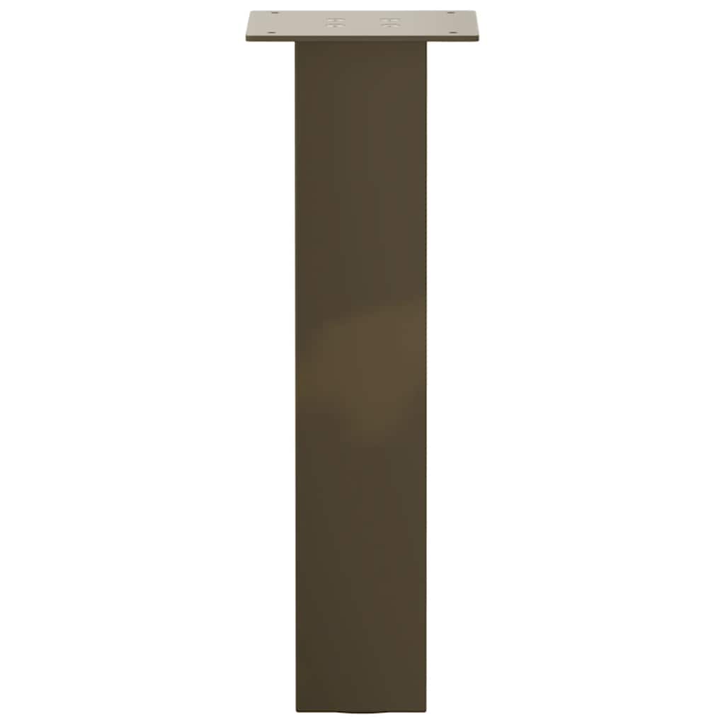 Pés para mesa de centro 4 peças aço natural 42 cm aço