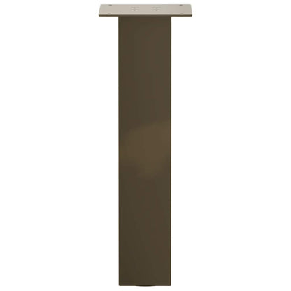 Pés para mesa de centro 4 peças aço natural 42 cm aço