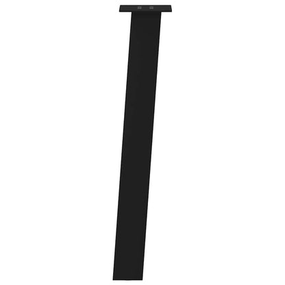 Pés de mesa de console 4 peças, preto, 72 cm, aço