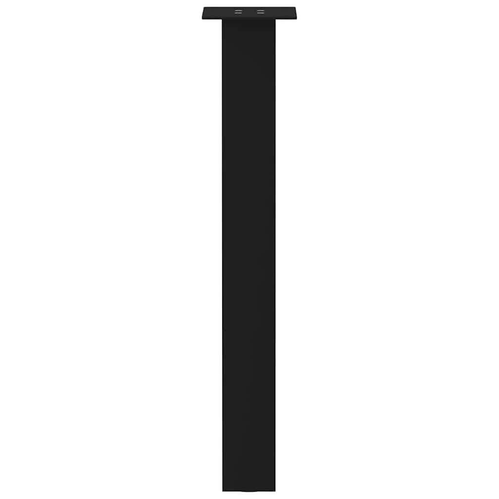 Pés de mesa de console 4 peças, preto, 72 cm, aço