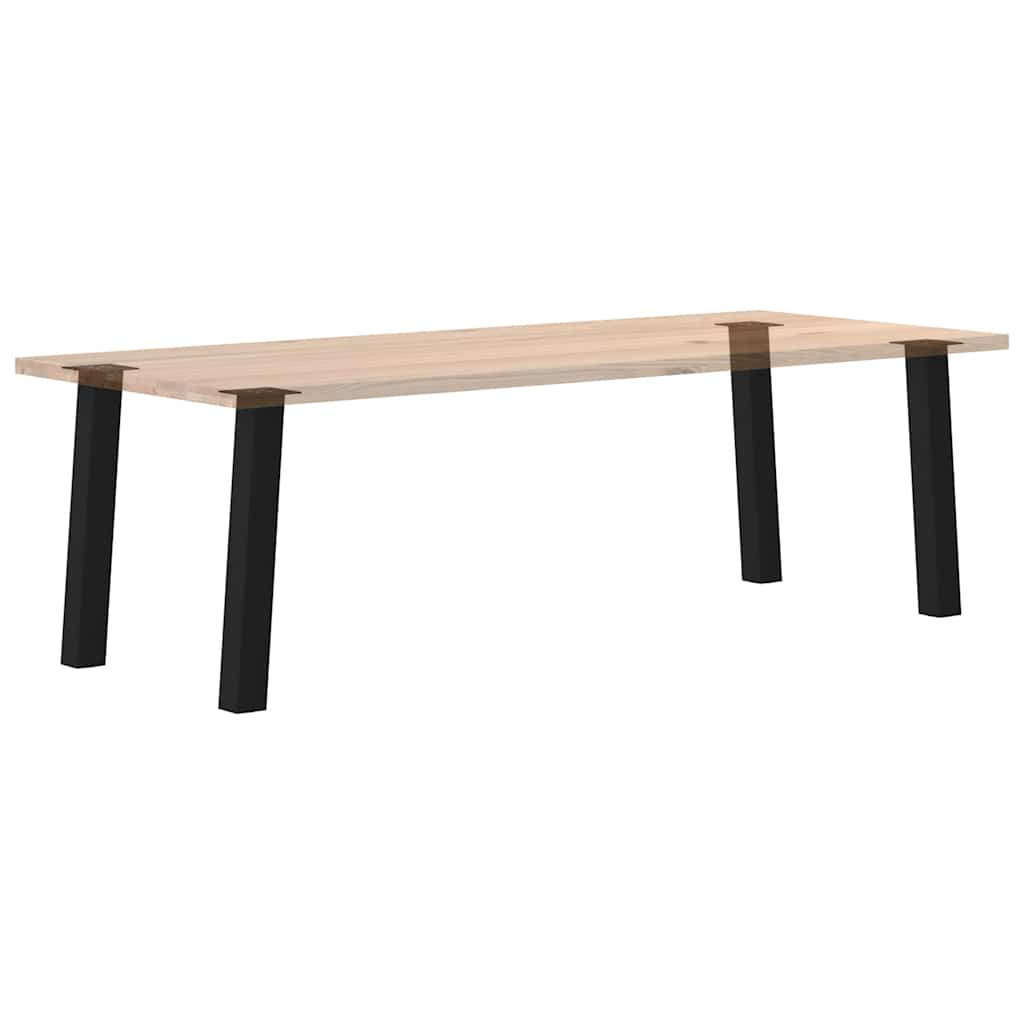 Pés de mesa de console 4 peças, preto, 72 cm, aço