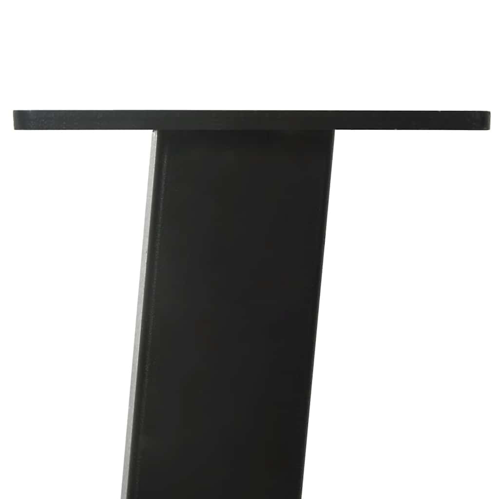 Pés de mesa de console 4 peças, preto, 72 cm, aço