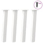 Pés de mesa de console 4 peças, branco, 72 cm, aço