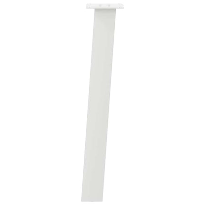 Pés de mesa de console 4 peças, branco, 72 cm, aço