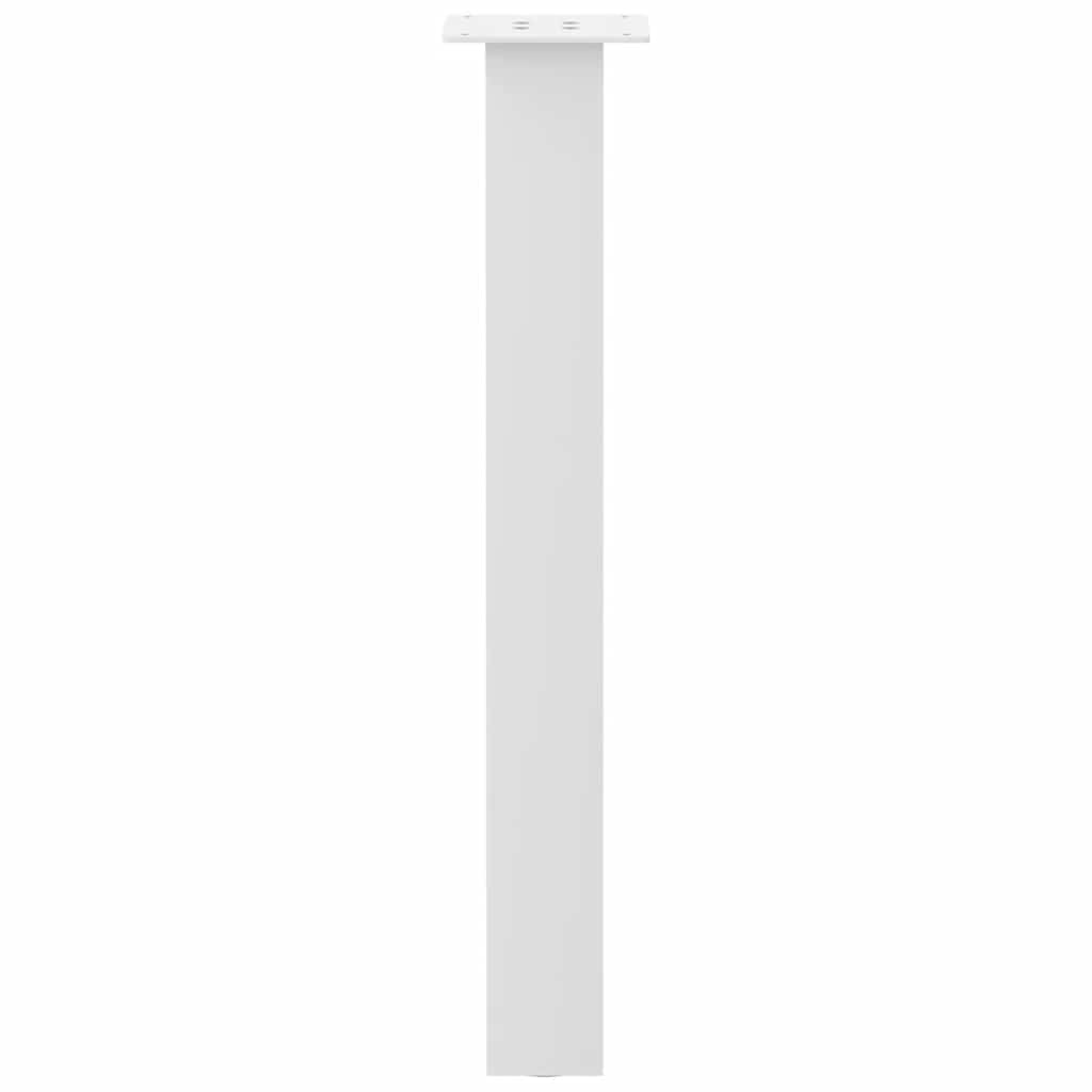 Pés de mesa de console 4 peças, branco, 72 cm, aço