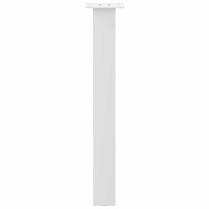 Pés de mesa de console 4 peças, branco, 72 cm, aço