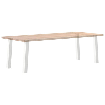 Pés de mesa de console 4 peças, branco, 72 cm, aço