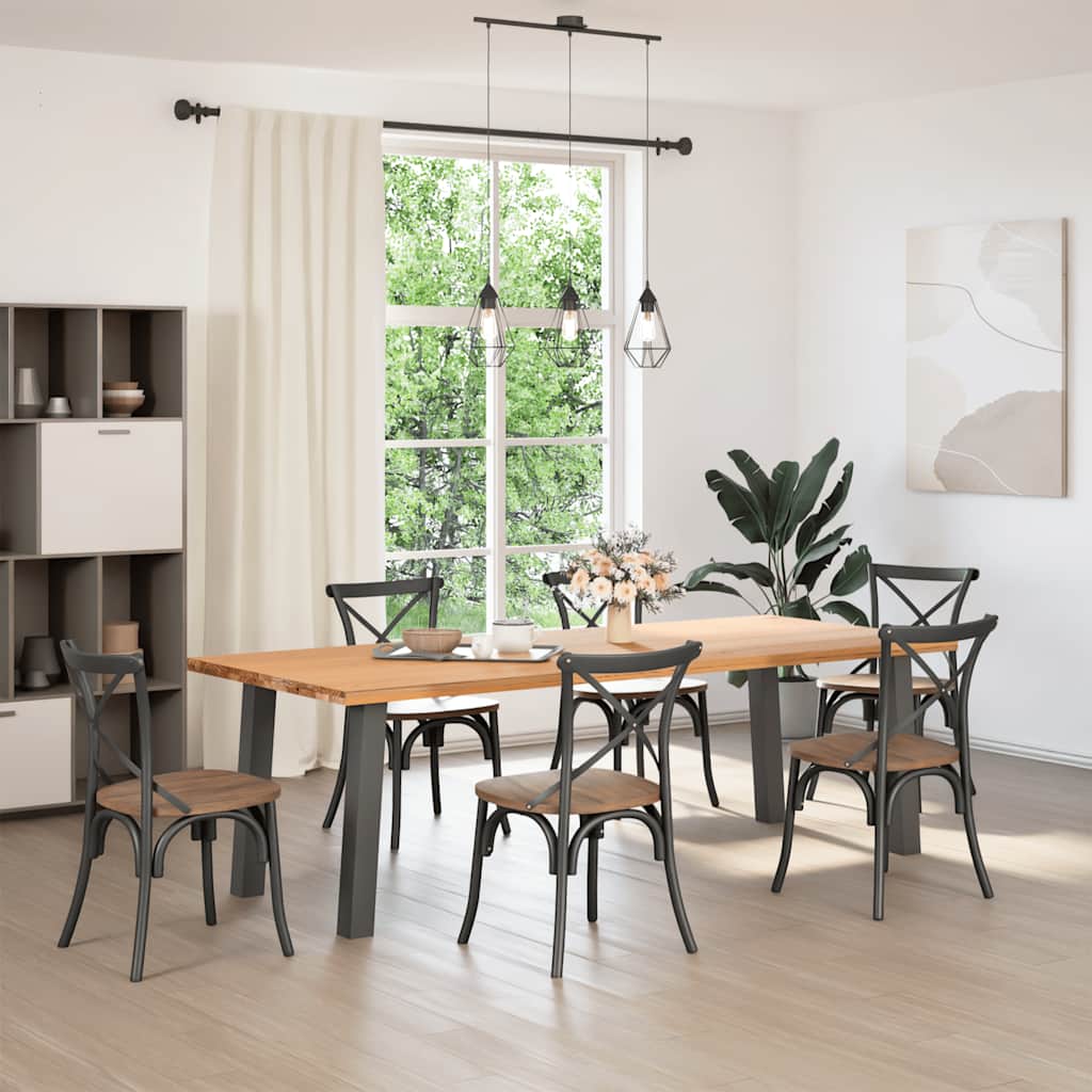 Pés de mesa de console 4 peças antracite 72 cm aço