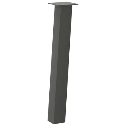Pés de mesa de console 4 peças antracite 72 cm aço