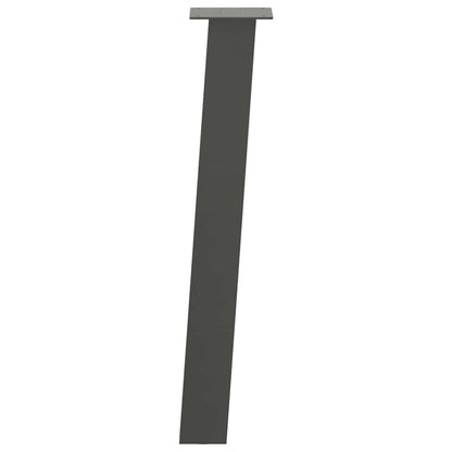 Pés de mesa de console 4 peças antracite 72 cm aço