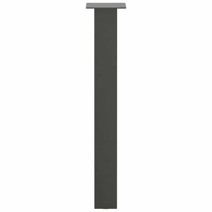 Pés de mesa de console 4 peças antracite 72 cm aço