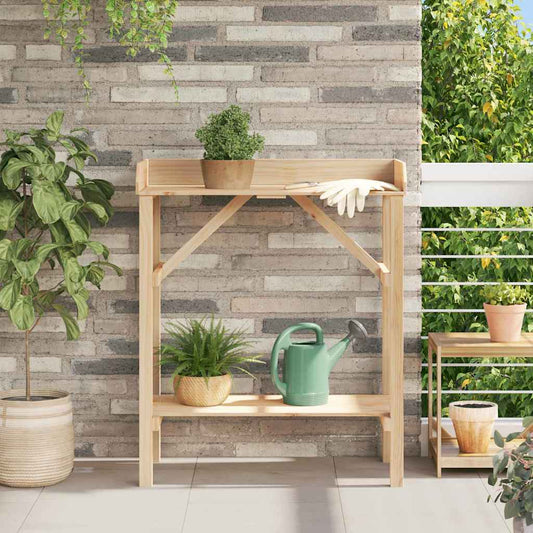 Suportes para plantas com prateleira Castanho 75 x 40 x 90 cm