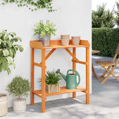 Suportes para plantas com prateleira Castanho 75 x 40 x 90 cm