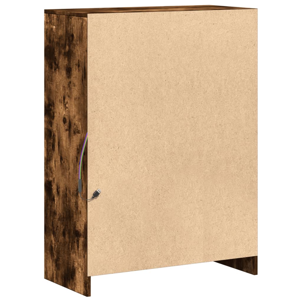 Aparador 72x34x100 cm derivados de madeira carvalho fumado