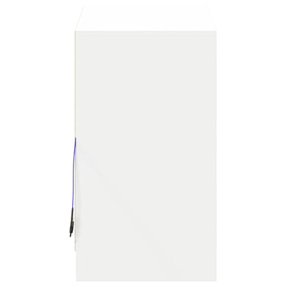 Aparador c/ luzes LED 72x34x61 cm derivados de madeira branco