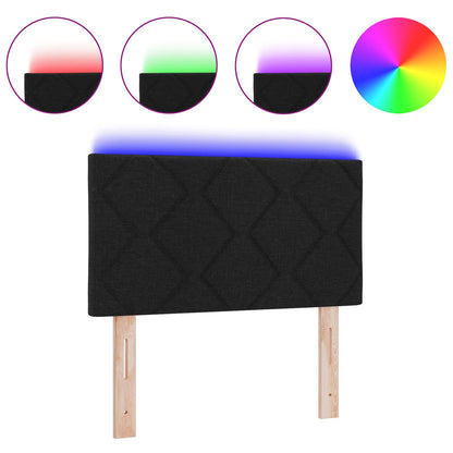 Cabeceira Preto 80 cm tecido