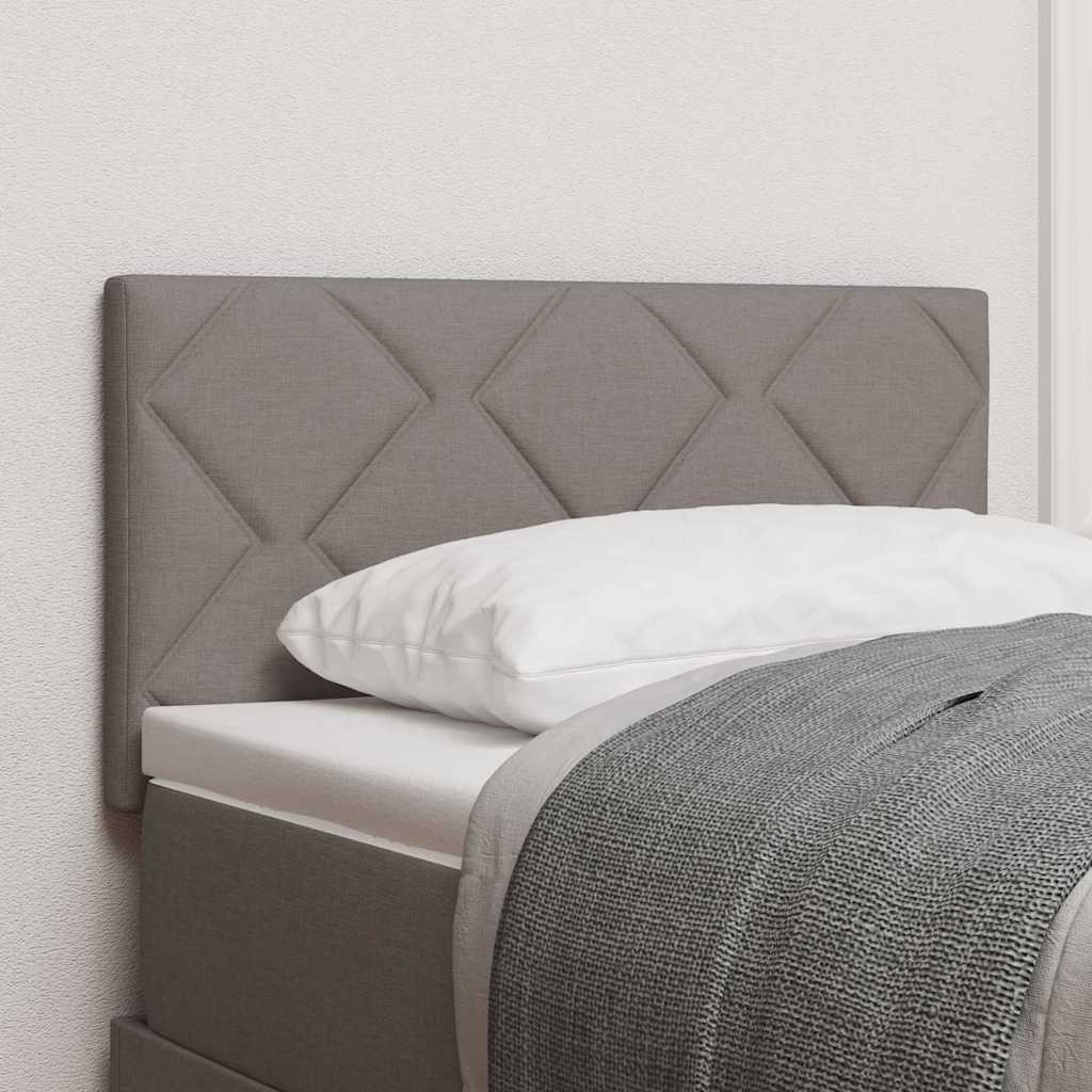Cabeceira Cinzento-acastanhado 80 cm tecido