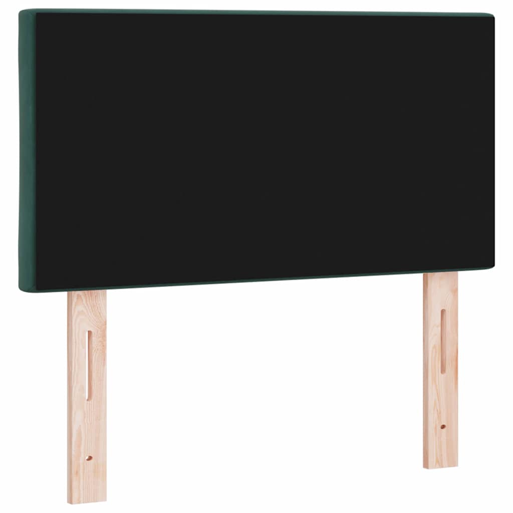 Cabeceira LED Verde Escuro 80 cm Couro Sintético