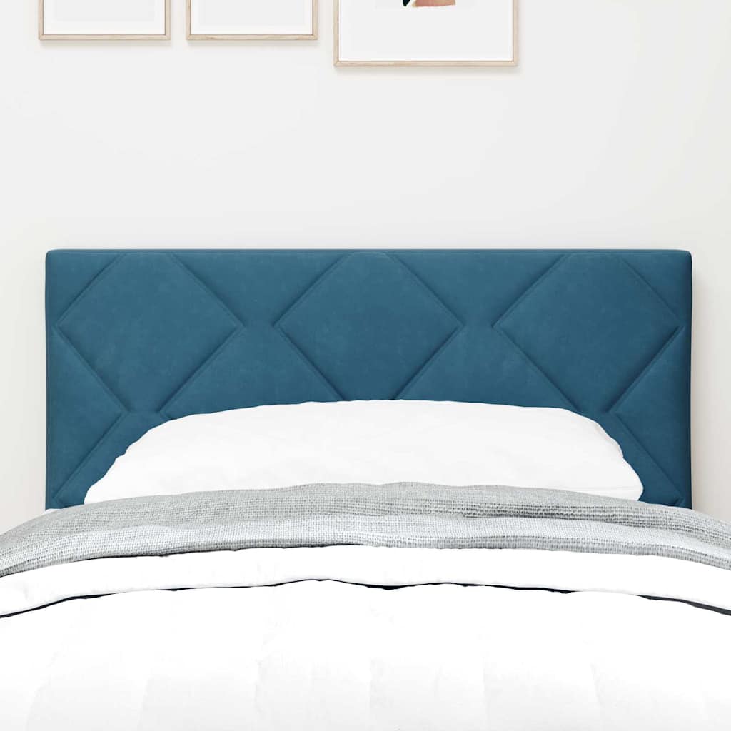 Cabeceira LED Azul Escuro 80 cm Couro Sintético