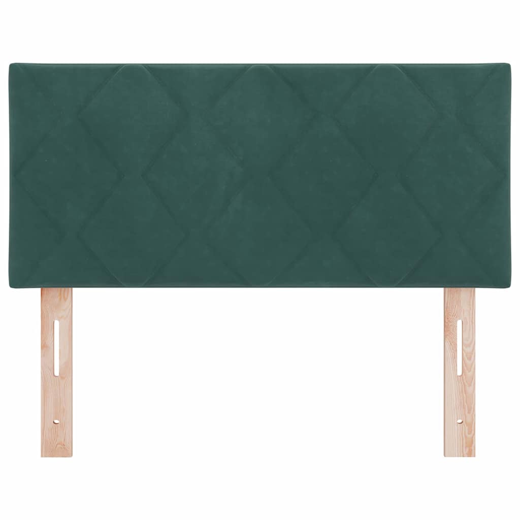 Cabeceira LED Verde Escuro 90 cm Couro Sintético