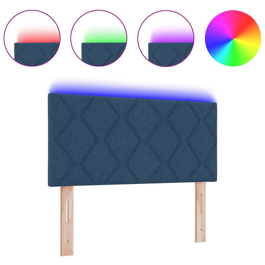 Cabeceira Azul 100 cm tecido