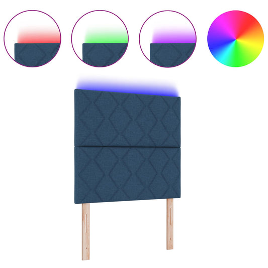 Cabeceira Azul 100 cm tecido