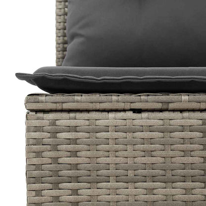 Conjunto de Jantar para Jardim Manual 6 pcs Cinza e Marrom