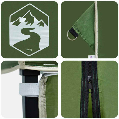 Tenda de Toldo Manual Verde 194 x 194 x 251 cm tecido