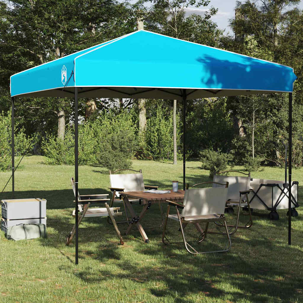 Tenda de Toldo Manual Azul 243 x 243 x 251 cm tecido