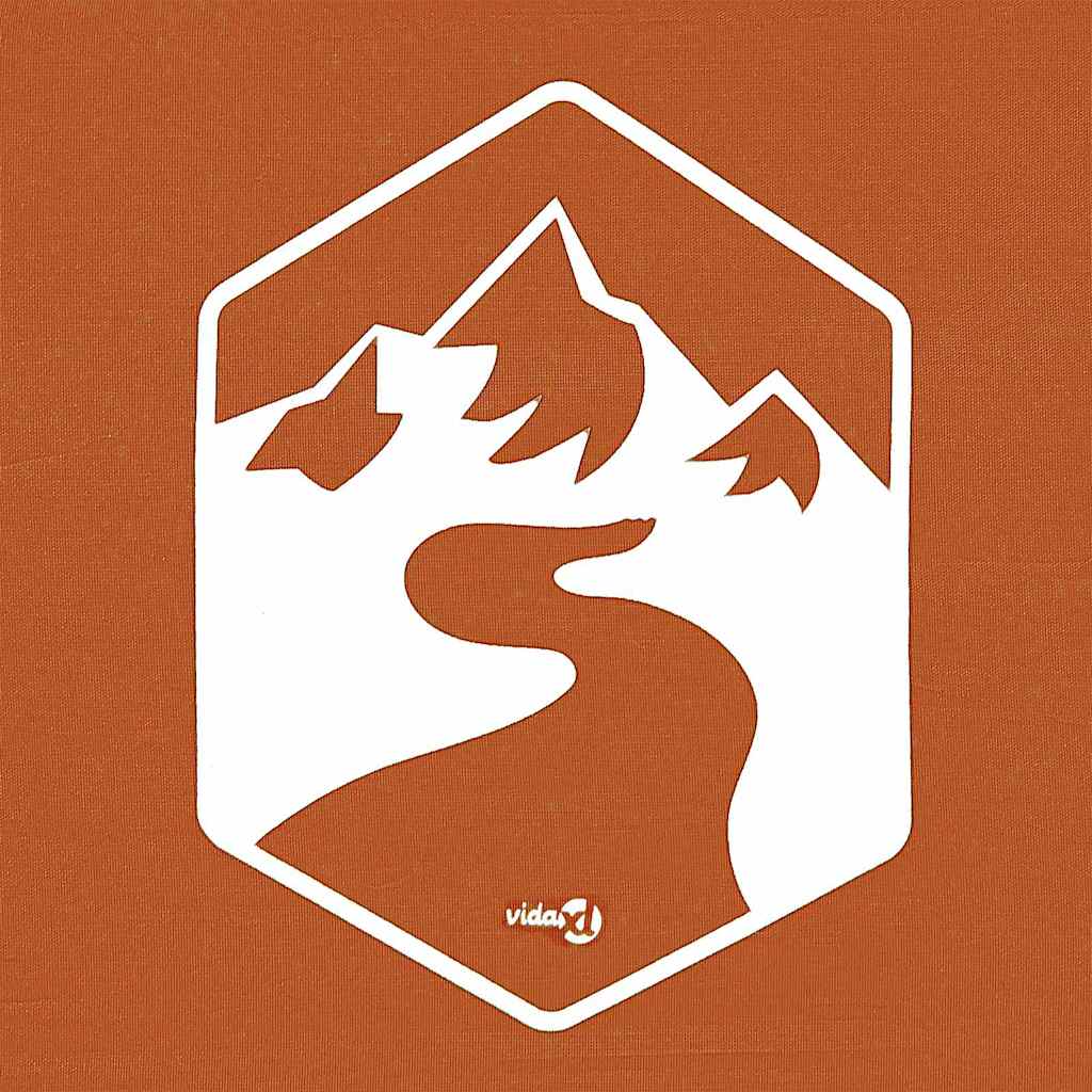 Tenda de Toldo Manual Laranja 243 x 243 x 251 cm tecido