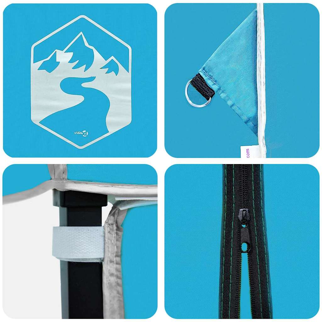 Tenda de Toldo Manual Azul 243 x 243 x 251 cm tecido