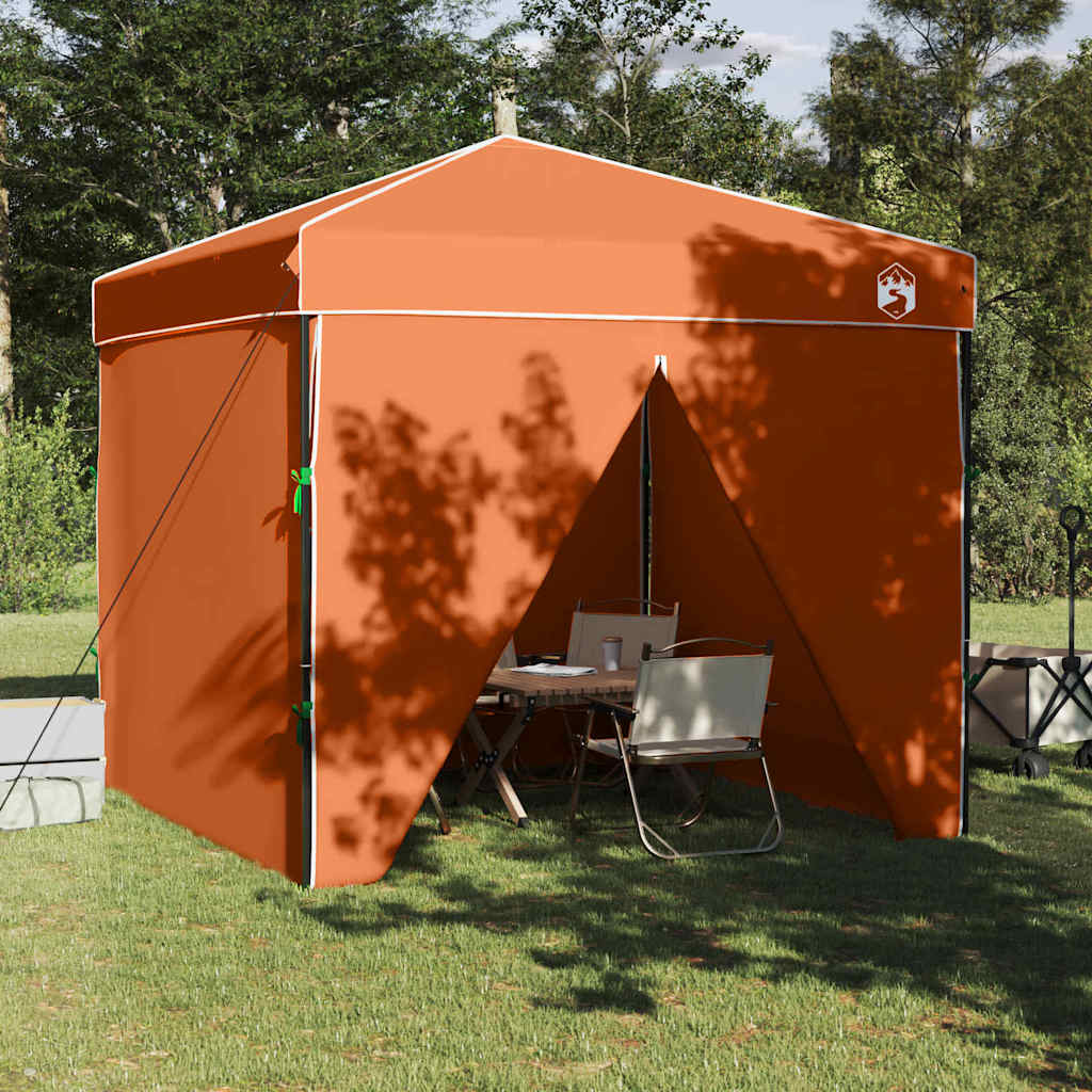 Tenda de Toldo Manual Laranja 243 x 243 x 251 cm tecido