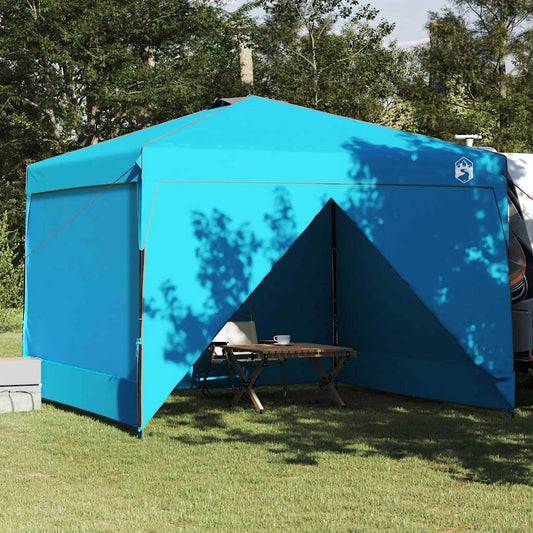 Tenda de Toldo Manual Azul 290 x 290 x 251 cm tecido