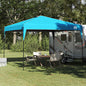 Tenda de Toldo Manual Azul 290 x 290 x 251 cm tecido