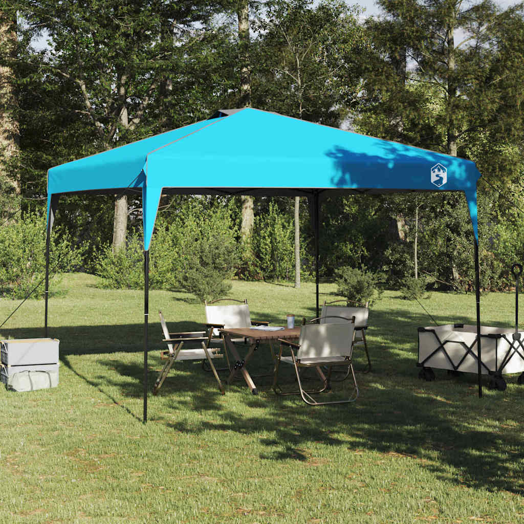 Tenda de Toldo Manual Azul 290 x 290 x 251 cm tecido