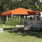 Tenda de Toldo Manual Laranja 290 x 290 x 251 cm tecido