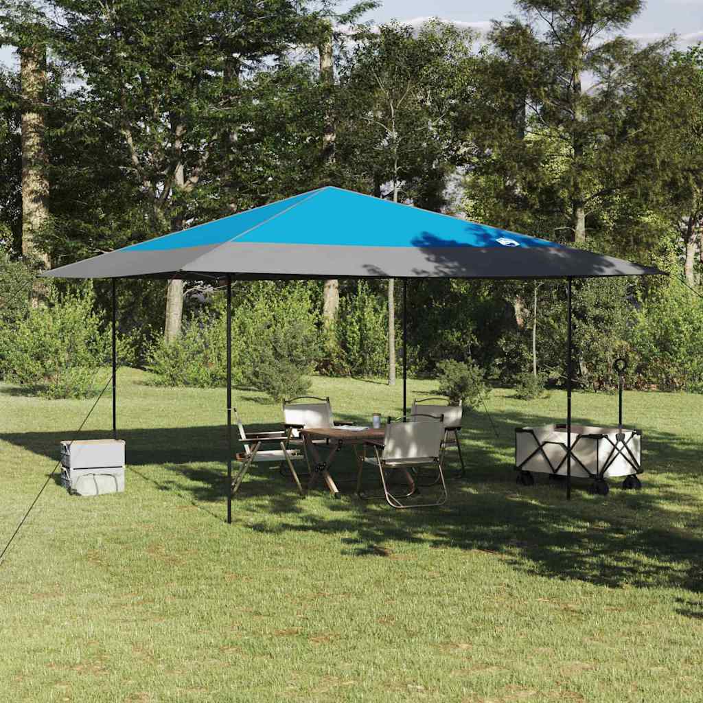 Tenda de Toldo Manual Azul 395 x 395 x 251 cm tecido