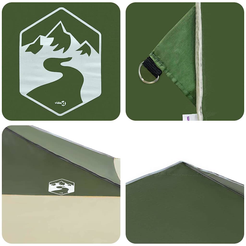 Tenda de Toldo Manual Verde 395 x 395 x 251 cm tecido
