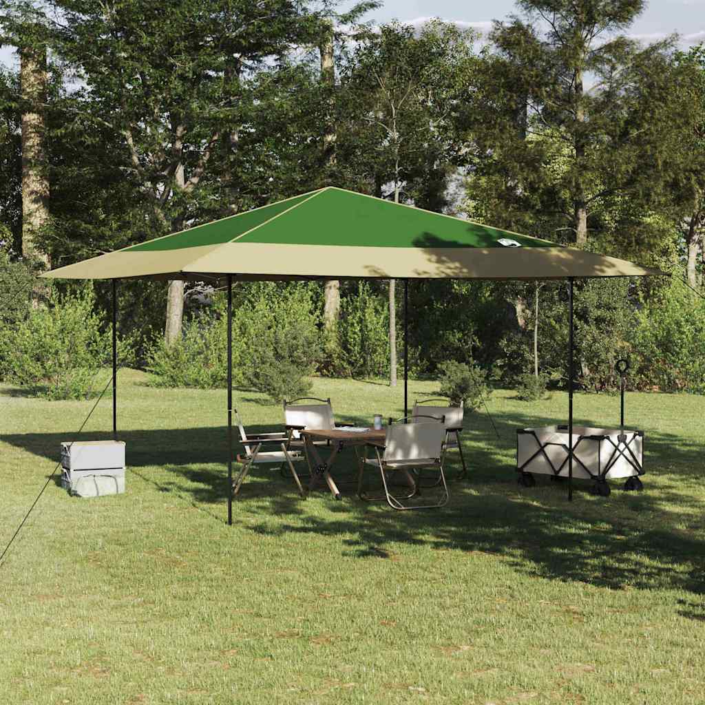 Tenda de Toldo Manual Verde 395 x 395 x 251 cm tecido